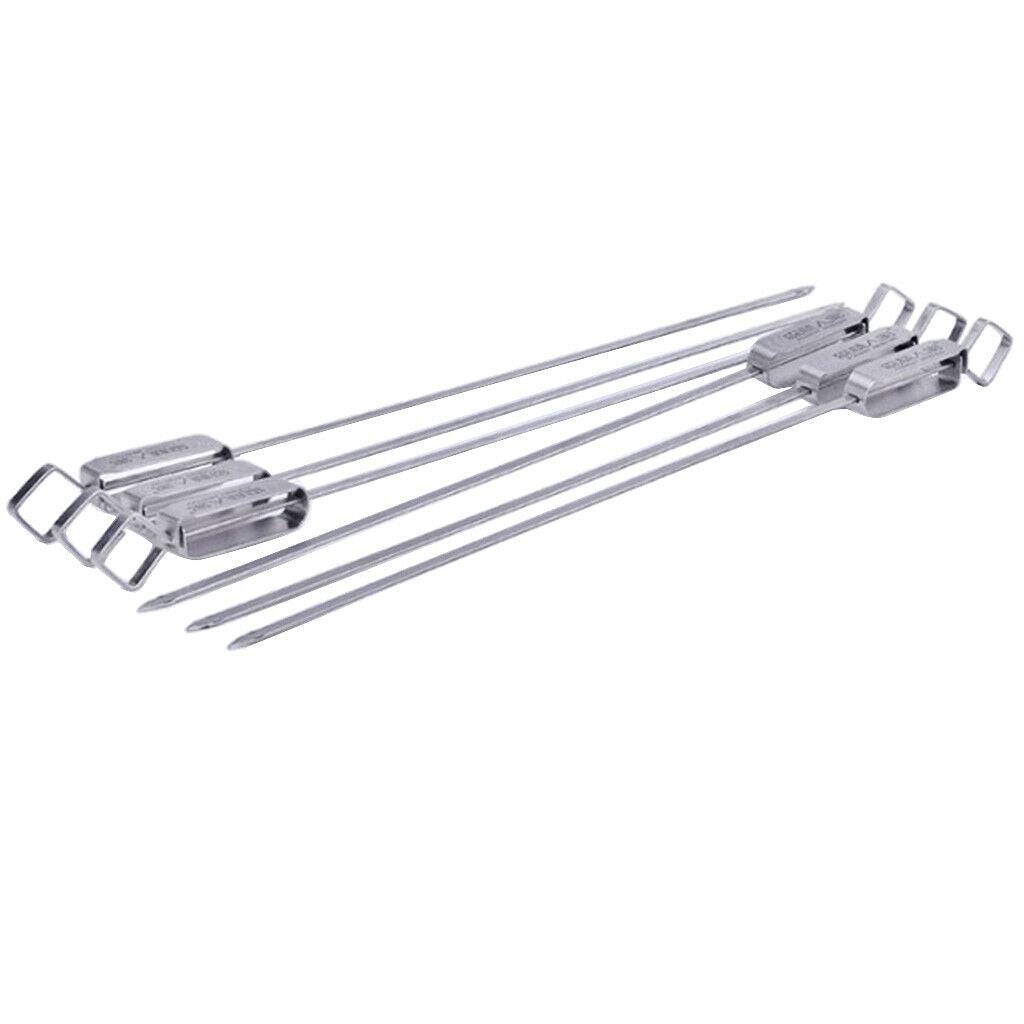 Stainless Steel Skewer Needle BBQ Grill Stainless Steel 45cm,Extensible