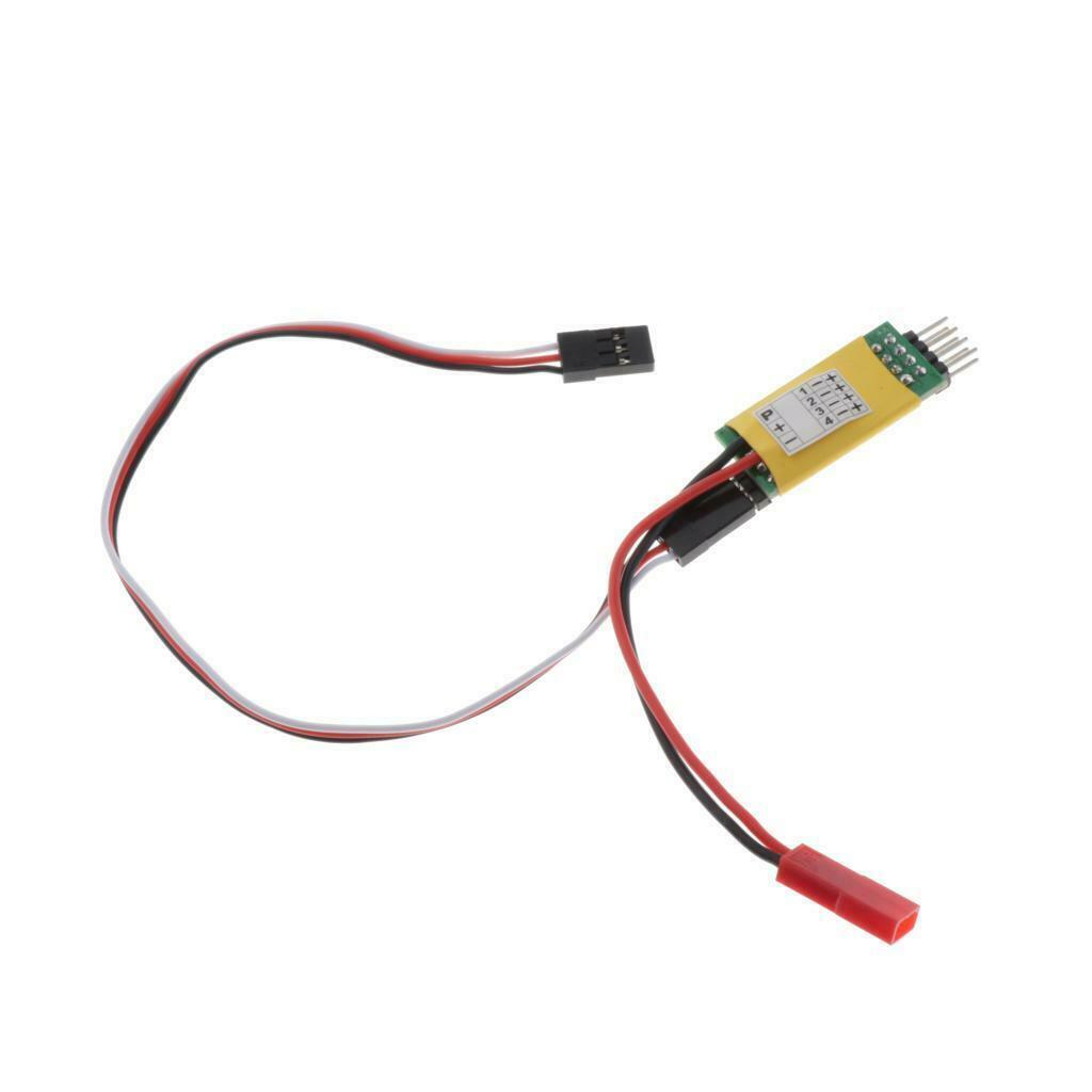 3 Channels Control Leds Switch 7 Ways Power Supply for 1/10 1/8 RC Car Parts