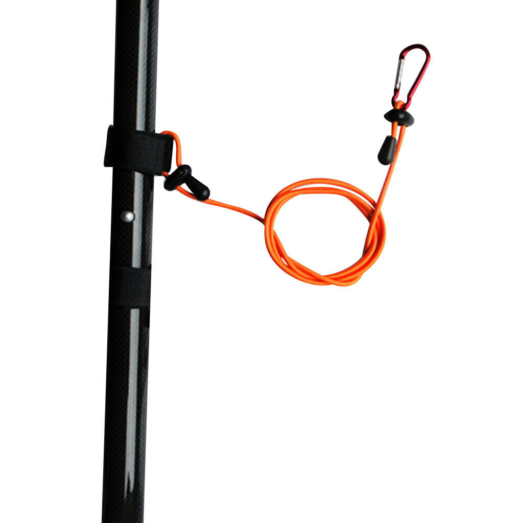2X 4 Pieces Kayak Paddle Leash Fishing Rod Holder Safety Lanyard Tether Orange