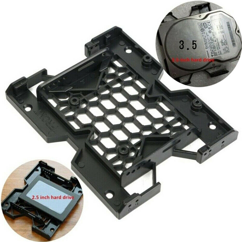 1Pc 5.25" to 3.5" 2.5" SSD hard drive bay tray cooling PC fan mounting bra.l8