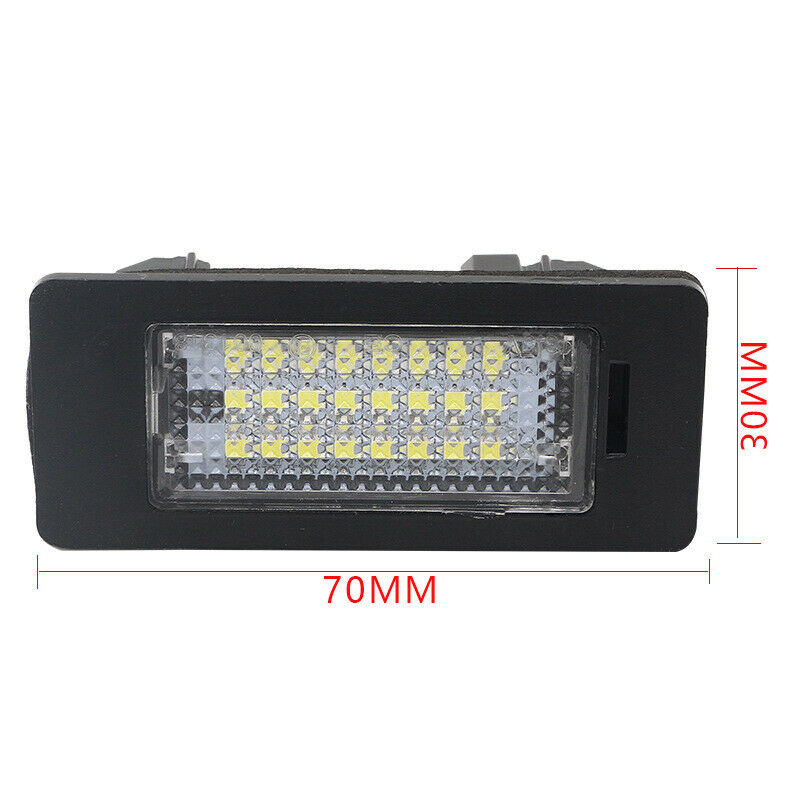 2Pcs Canbus LED Number Plate For BMW Number License Plate Light Lamp White