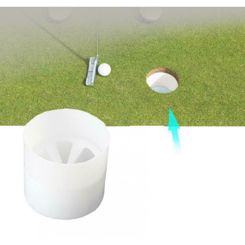 6 Pack Golf Cups Streamline Type Plastic Practice Training Aids Dia. 10.7cm