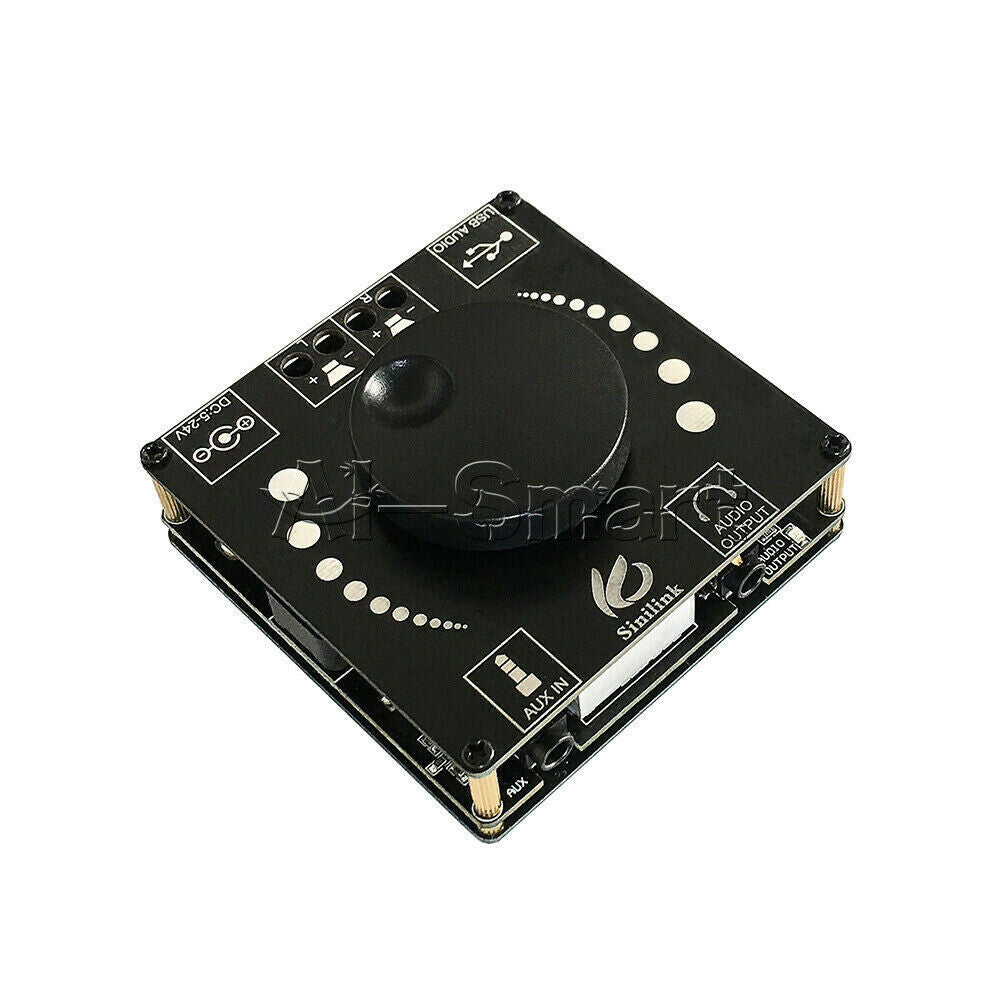 TPA3116D2 HIFI AUX USB Bluetooth5.0 Stereo Class D Digital Amplifier Board 50Wx2
