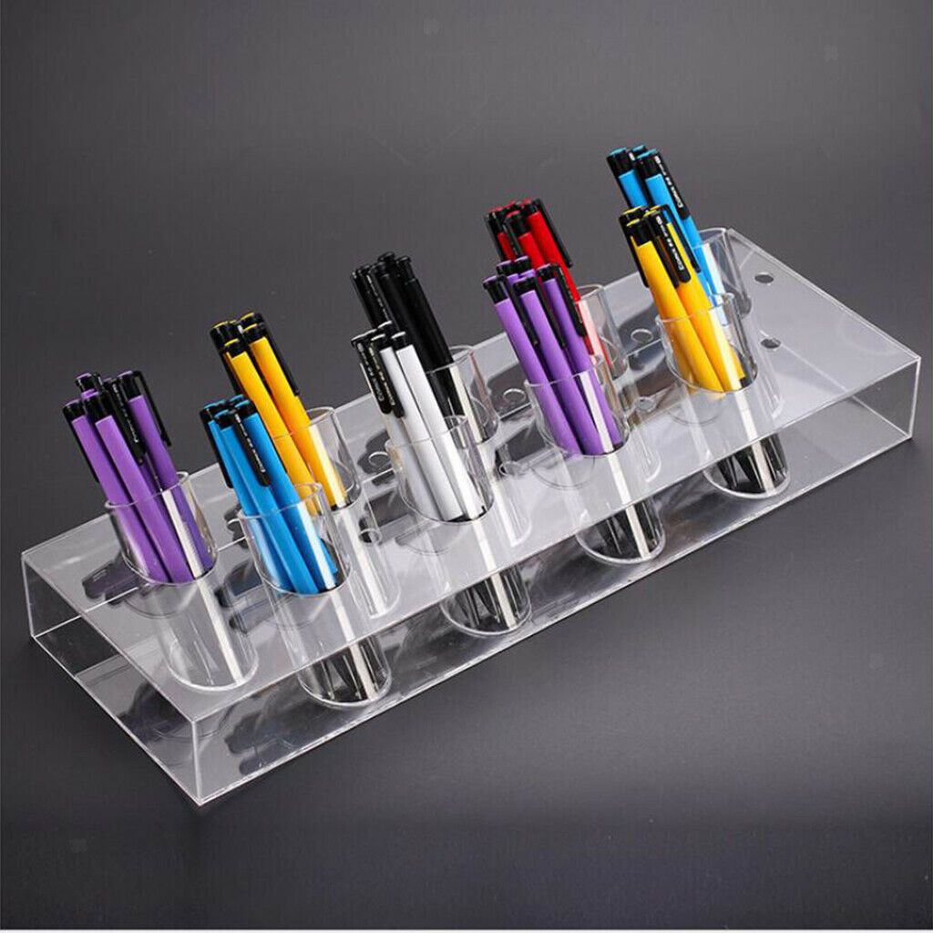 Makeup Pen Holder Brush Storage Organizer Eyebrow Pencil Display Stand Shelf