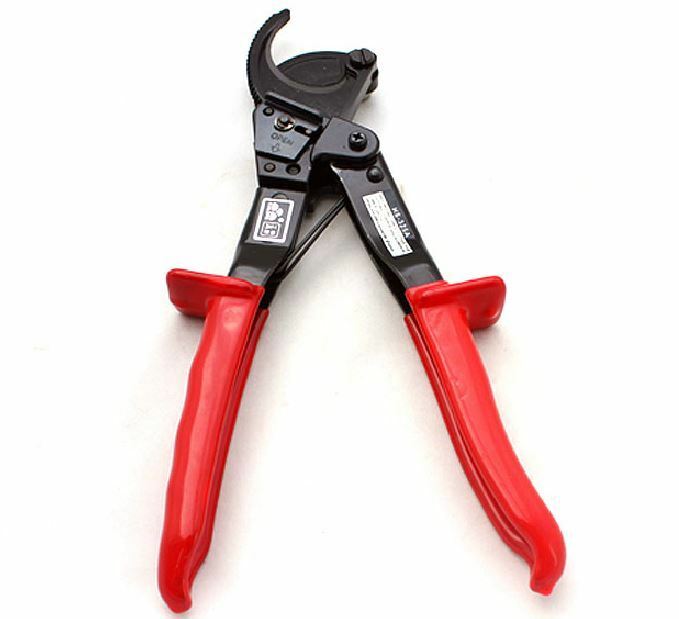 Aluminum Cut Up To 240mm² Copper Ratchet Cable Cutter Wire Cutting Hand Tool Red