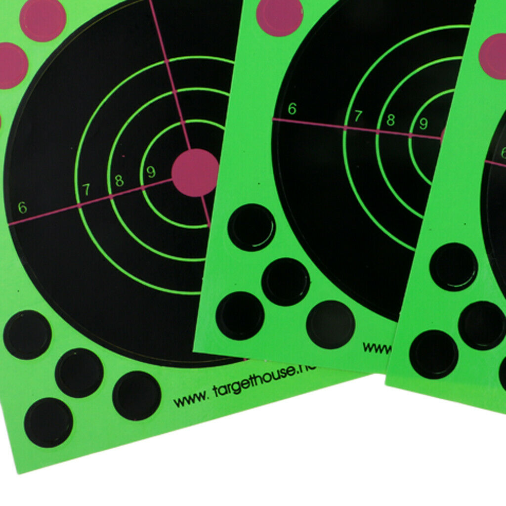 25pcs Self-adhesive Paper Targets Reactive Splatter Shooting Target 14x14cm