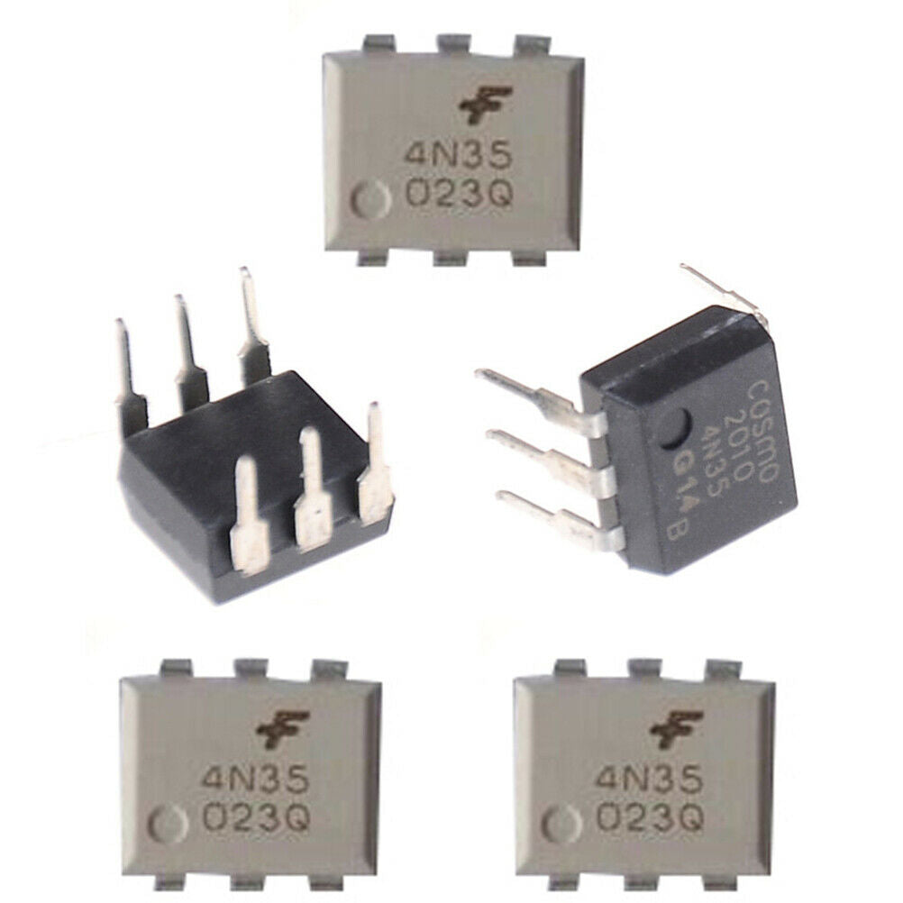 10Pcs 4N35 FSC Optocouplers Phototransistor 30V DIP6 ICBDD