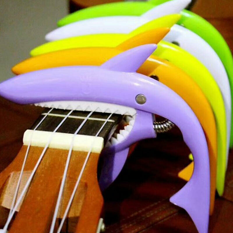 Guitar / Ukulele Plastic Shark Capo Fit for Acoustic Electric Guitar Acce.l8