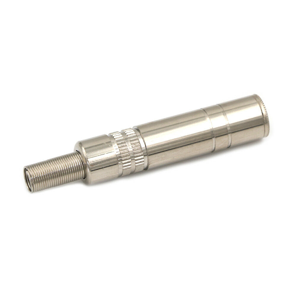 6.35mm female Plug 1/4" mono audio cable connectors metal adapter adaptor.l8