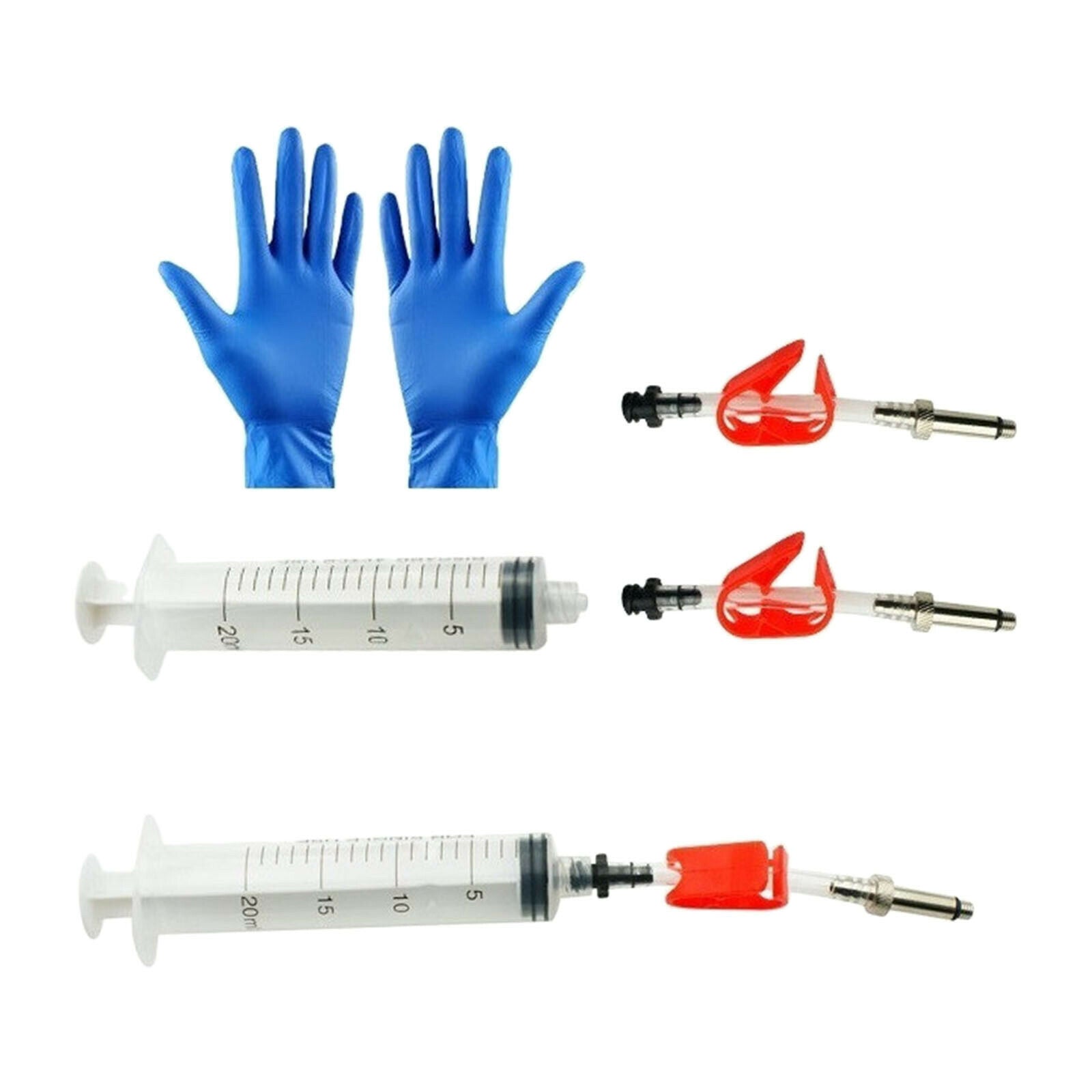 20ml Bike Hydraulic Disc Oil Bleed Kit Road Syringe Mineral Oil for Formula