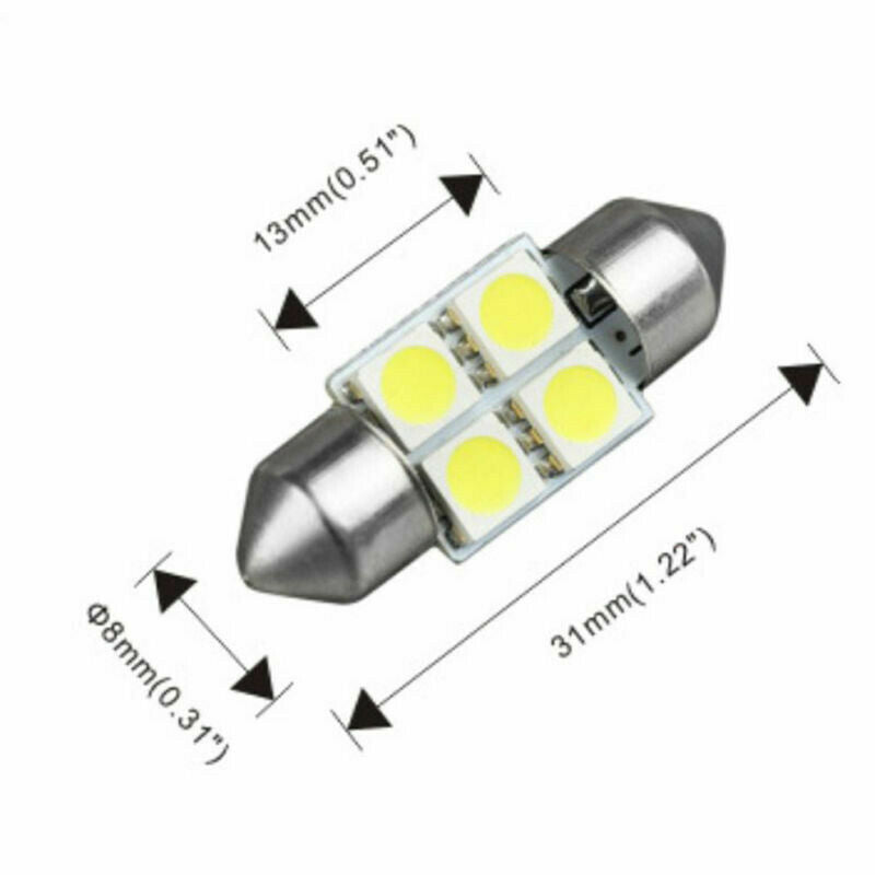 14PCS Car LED Interior Package For T10 36mm Map Dome License Plate Lights.l8