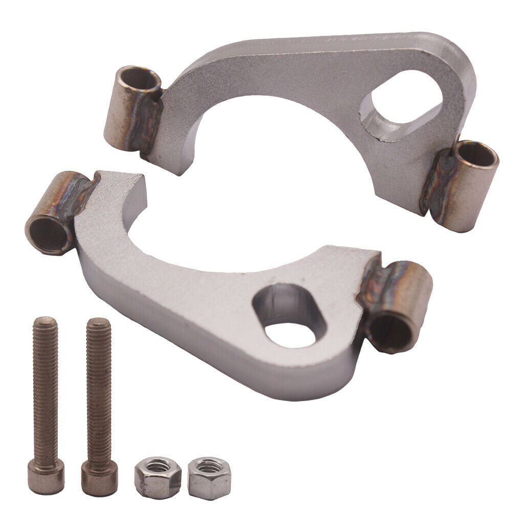 Heavy Duty 2.0" Mild Steel Exhaust Split Flange Flat Oval Replacement Part