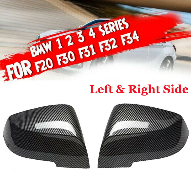 Carbon fiber Style Mirror Cover Cap for BMW F20 F21 F22 F30 F31 F32 F33 F36 E84