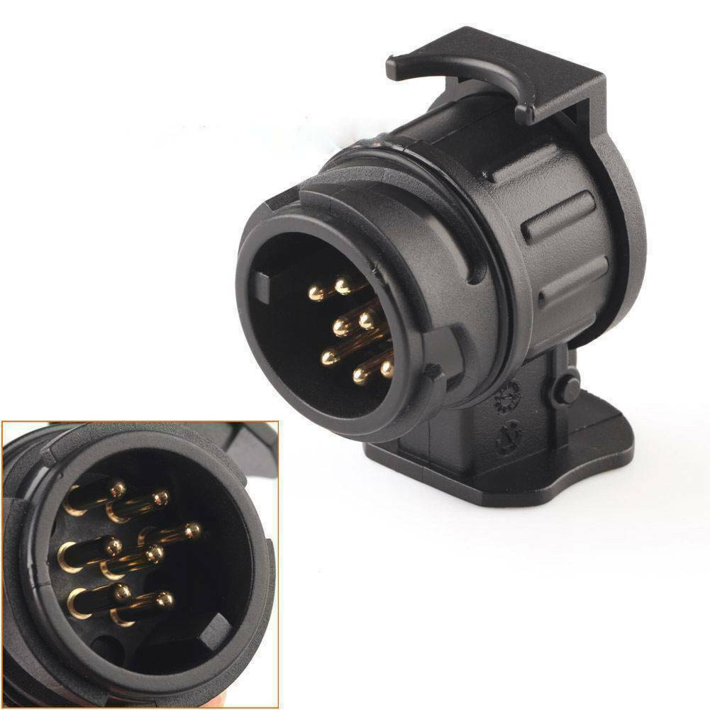 13 To 7 Pin Plug Adapter Trailer Connector 12V Towbar Towing Plugs Socket