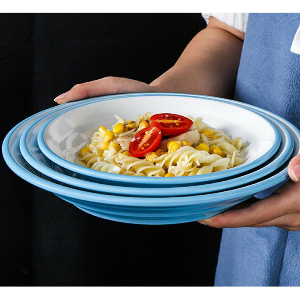 Chinese Style 4-10'' Melamine Soup Spoon Salad Plates Rice Anti-drop Home J