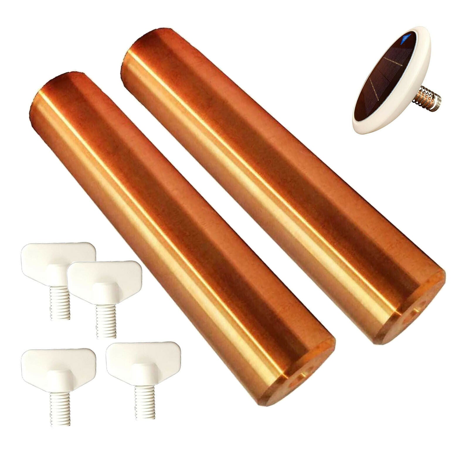 2Pcs Solar Copper Anode Part for Solar Pool Ionizer Water Purifier Cleaner