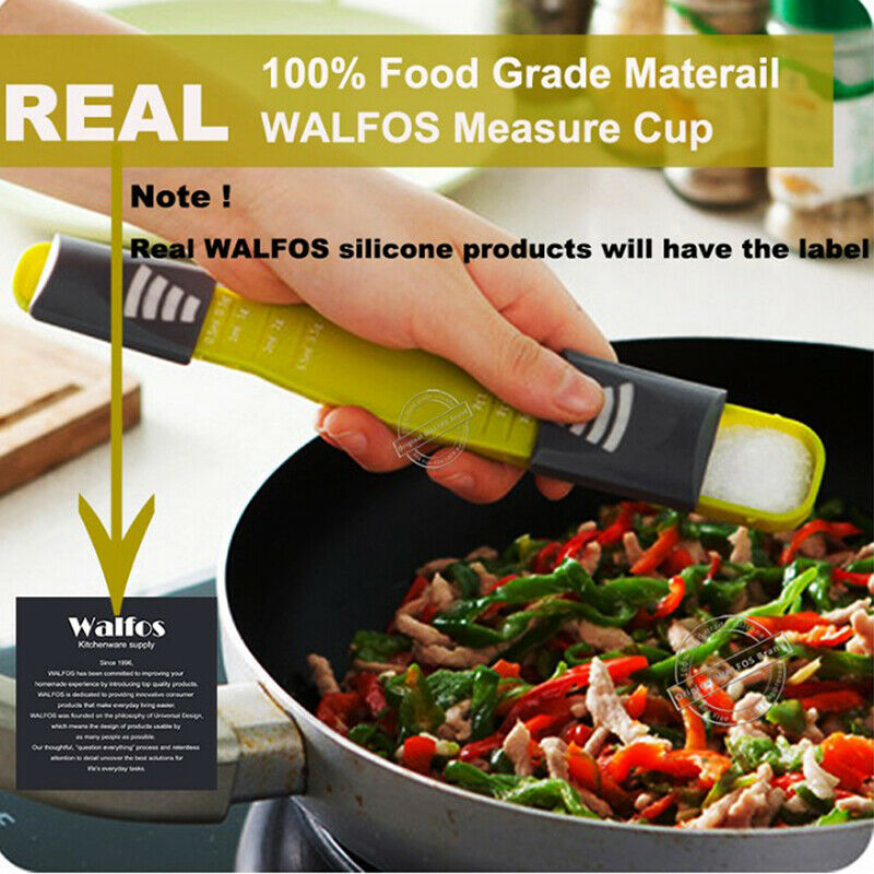 Kitchen Double End Eight Stalls Adjustable Scale Measuring Spoons Meterin.l8