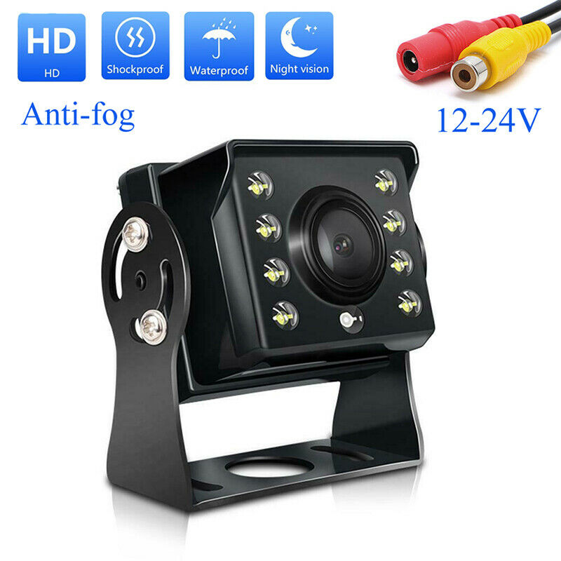 Truck Bus Trailer RV Blind Spot Rear View Car Reverse AV Camera LED Night Vi Ad