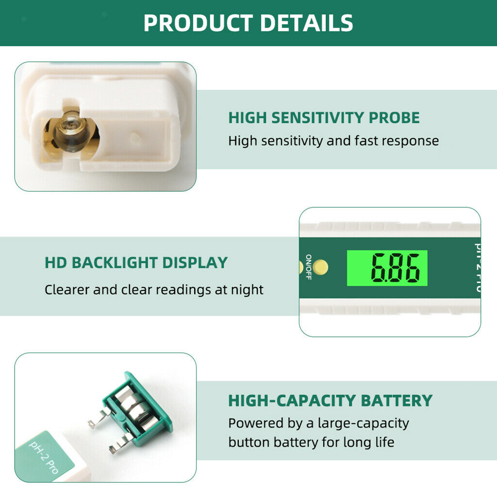Portable Electric Digital PH Meter LCD Aquarium Water Quality Test Pen