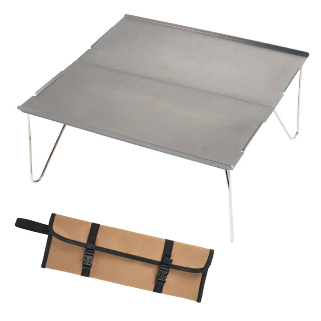 Portable Small Folding Table Lightweight for Outdoor Camping Picnic Gray