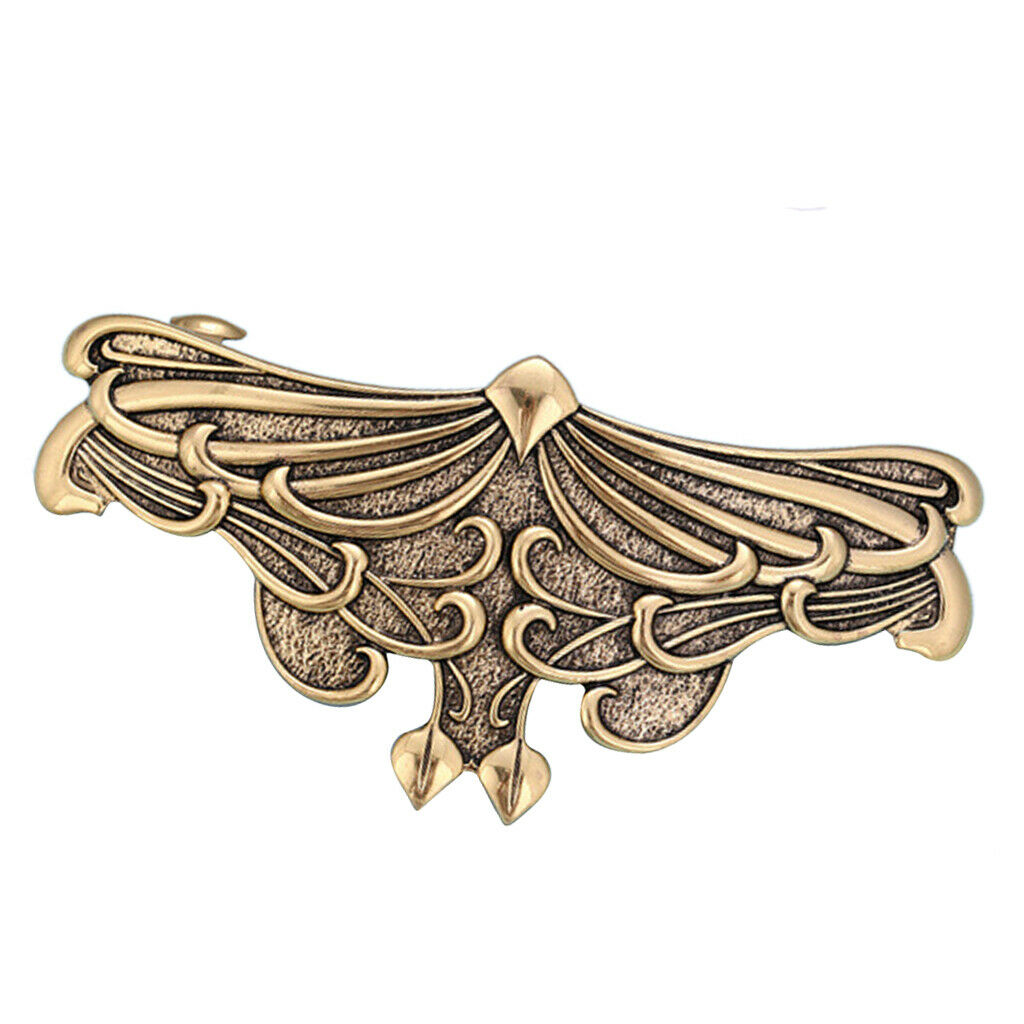 2 Pieces Viking Large Celtic Hairclip Clasp Golden Girl Flower Hair Barrette