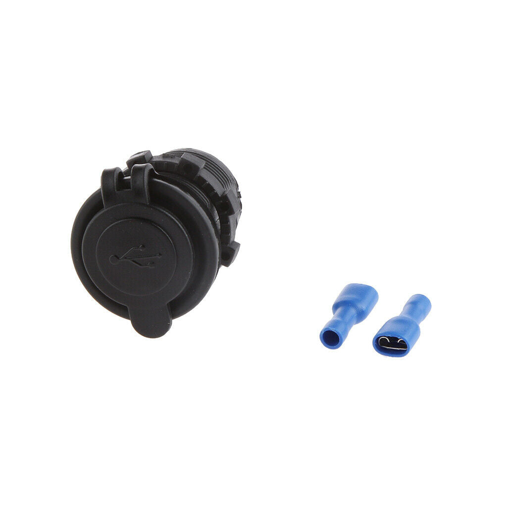 Waterproof 12V-24V 3.1A Motorcycle Car Boat Dual USB Power Charger Splitter