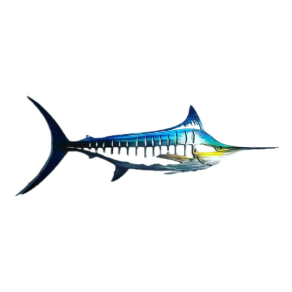 2pcs Exquisite Metal Shark Wall Decor Outdoor Indoor Sculpture Bedroom Patio