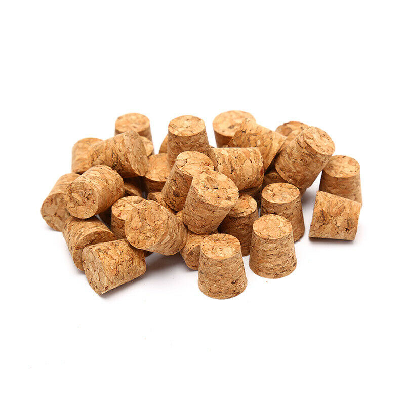 10pcs Tapered Natural Cork Bottle Stoppers Wine Corks Crafts 18*15*20mmYNluO BU