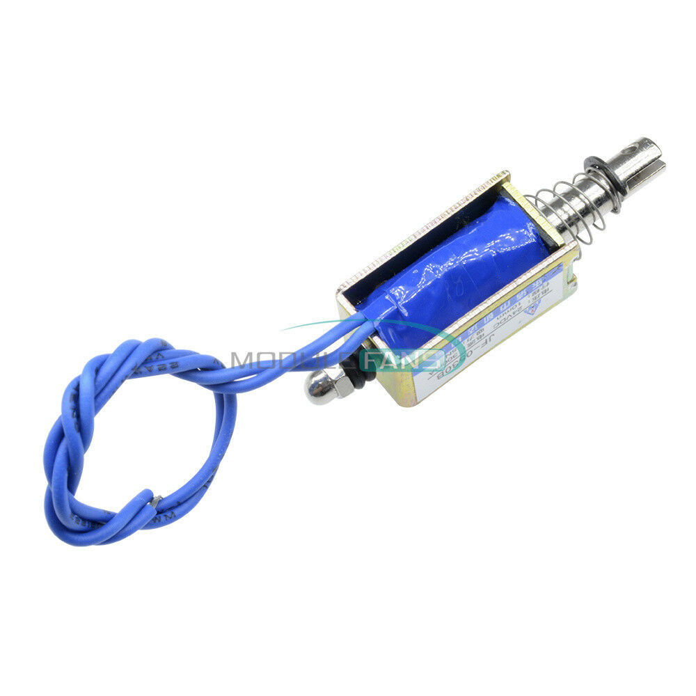 DC24V 300mA 5N/10mm Pull-Push-Type Reset-Style Solenoid Electromagnet JF-0530B