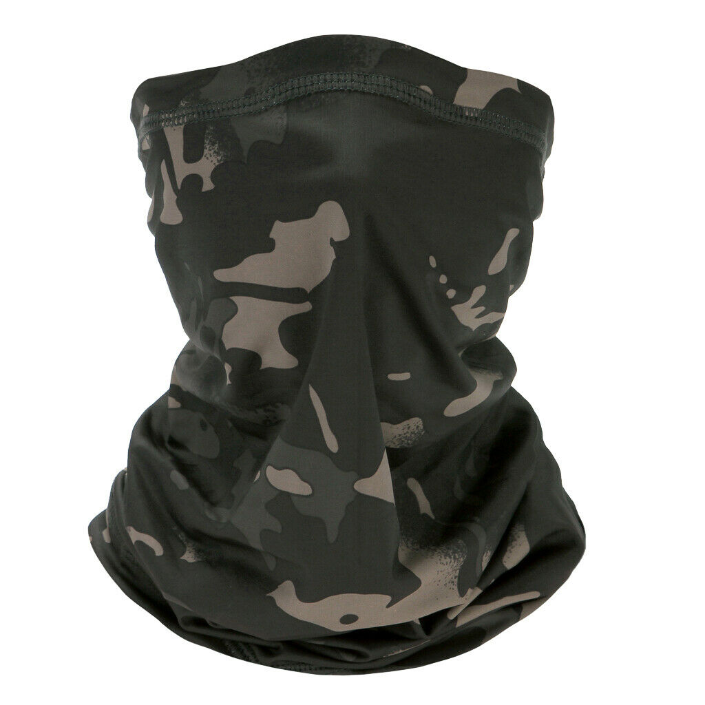 2x Camouflage Cycling Face Cover Balaclava Tube Scarf Ski Biker Neck Gaiter