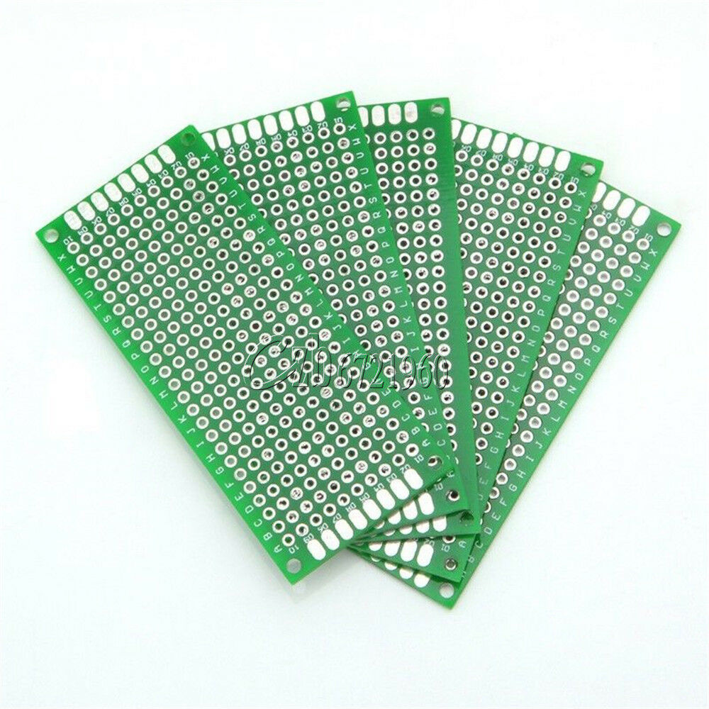 20Pcs Double-Side Prototype PCB Board, 5x7 4x6 3x7 2x8CM, Each 5Pcs