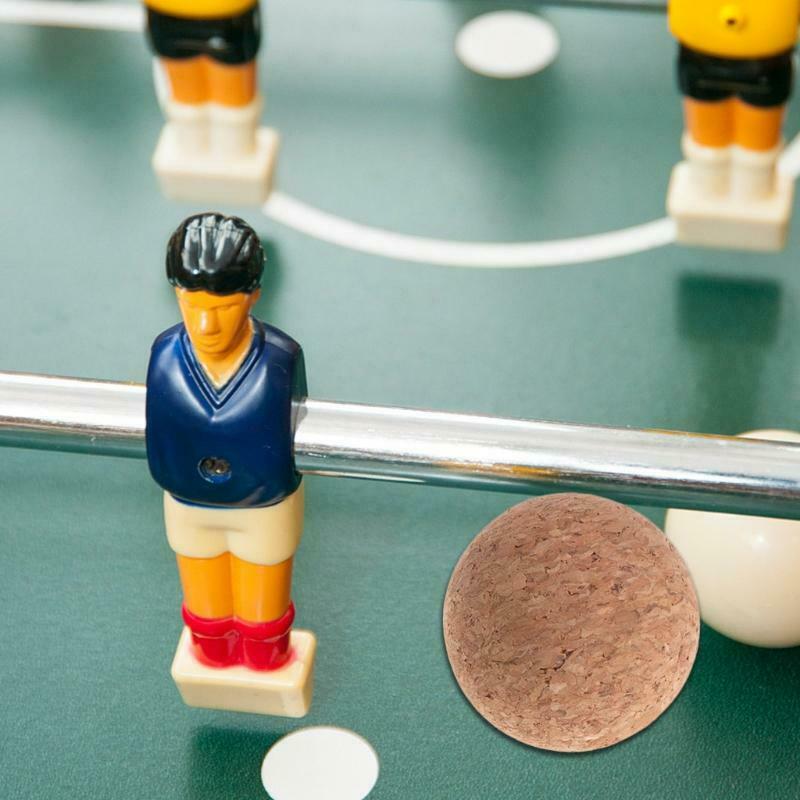 6pcs 36mm Table Football Cork Solid Wood Foosball Table Soccer Ball Fussball