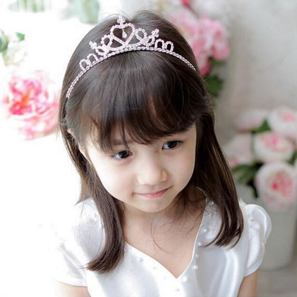 Girl Princess Hairband Child Party Bridal Crown Headband Crystal Diamond TiaraDD