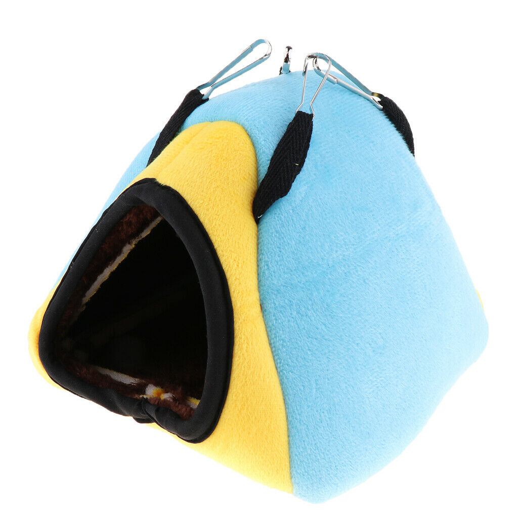 Rabbit Guinea Pig Hamster Cotton House Bed Cute for Small Animals blue