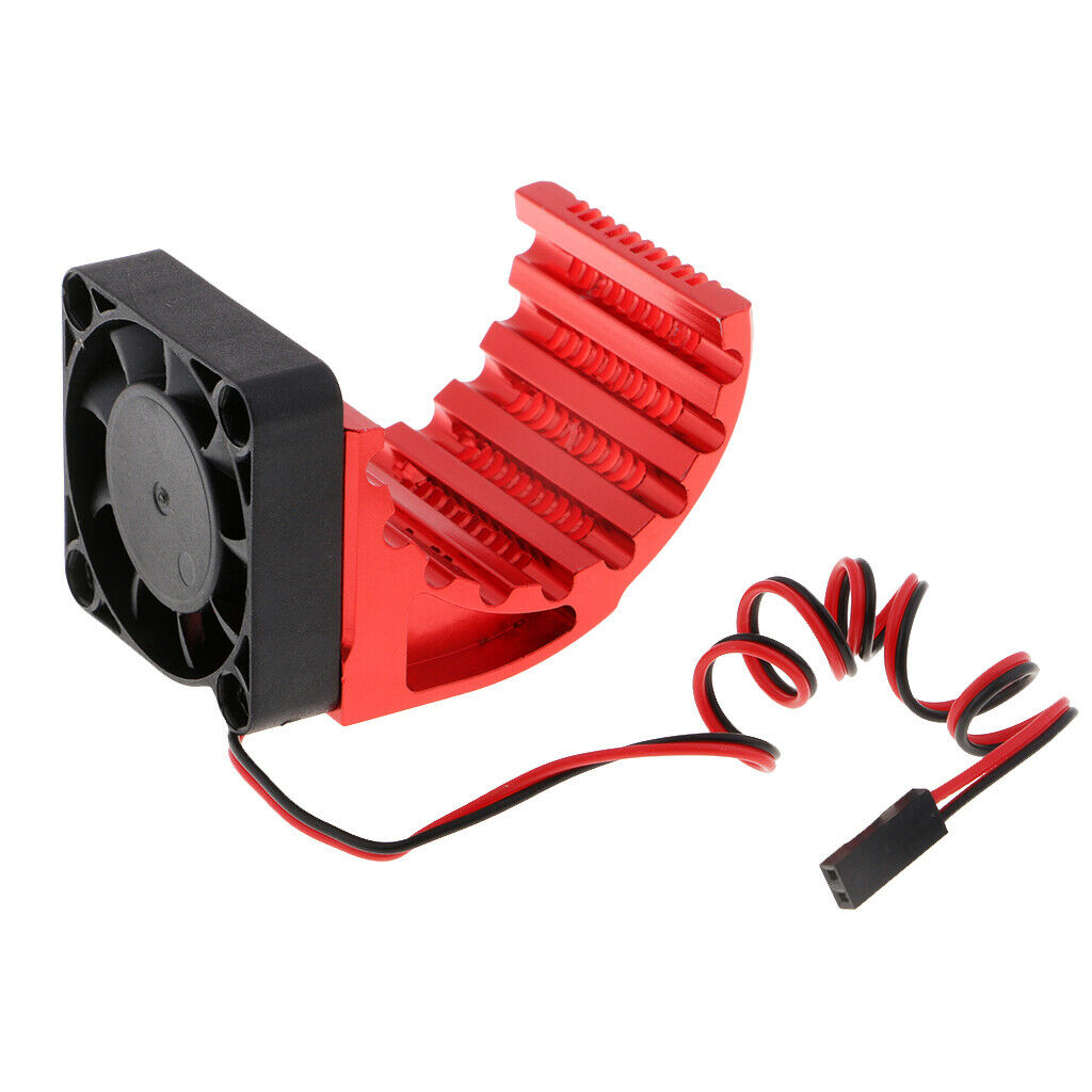 42mm Aluminum Universal Heat Sink w/ Cooling Fan for 1:8 RC Car Motor