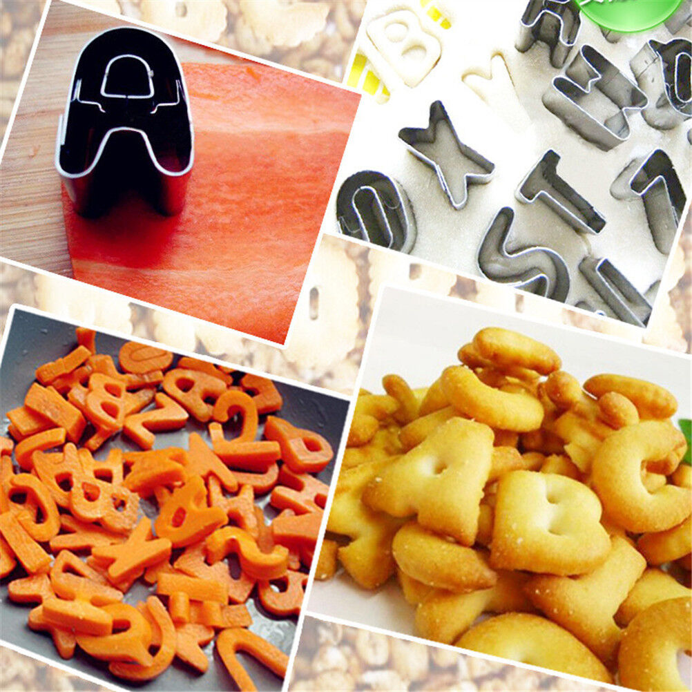 DIY 26XBiscuit Cake Mold Cutter Letters Alphabet Shape Mould Fondant Cookie BDAU