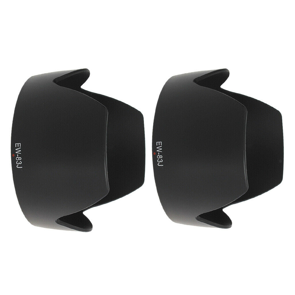 2x Camera Lens Hood For Canon EW-83J AF 24-85 Mm F / 2.8-4D IF