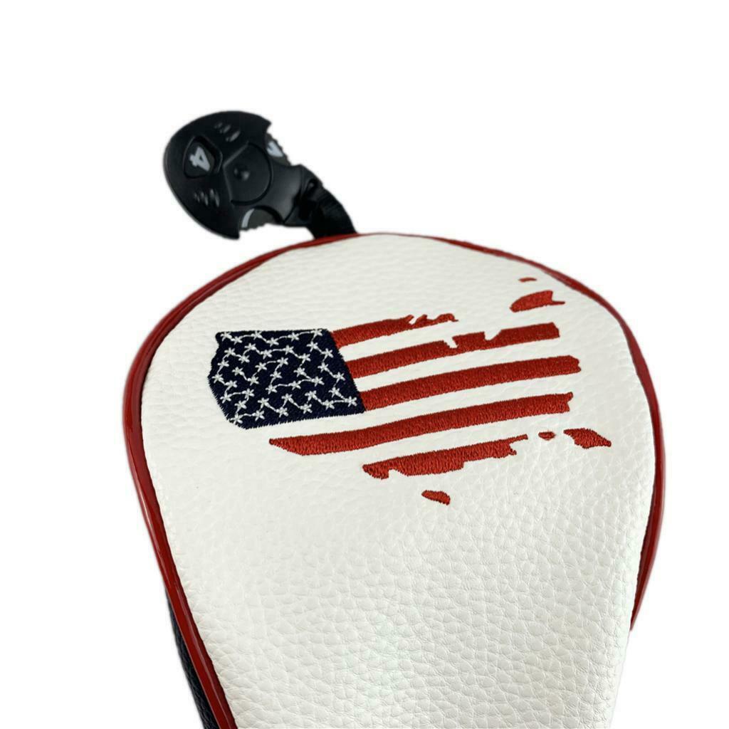 3pcs Universal Waterproof Golf Club Headcover 460cc Wood Driver Cover Sleeve