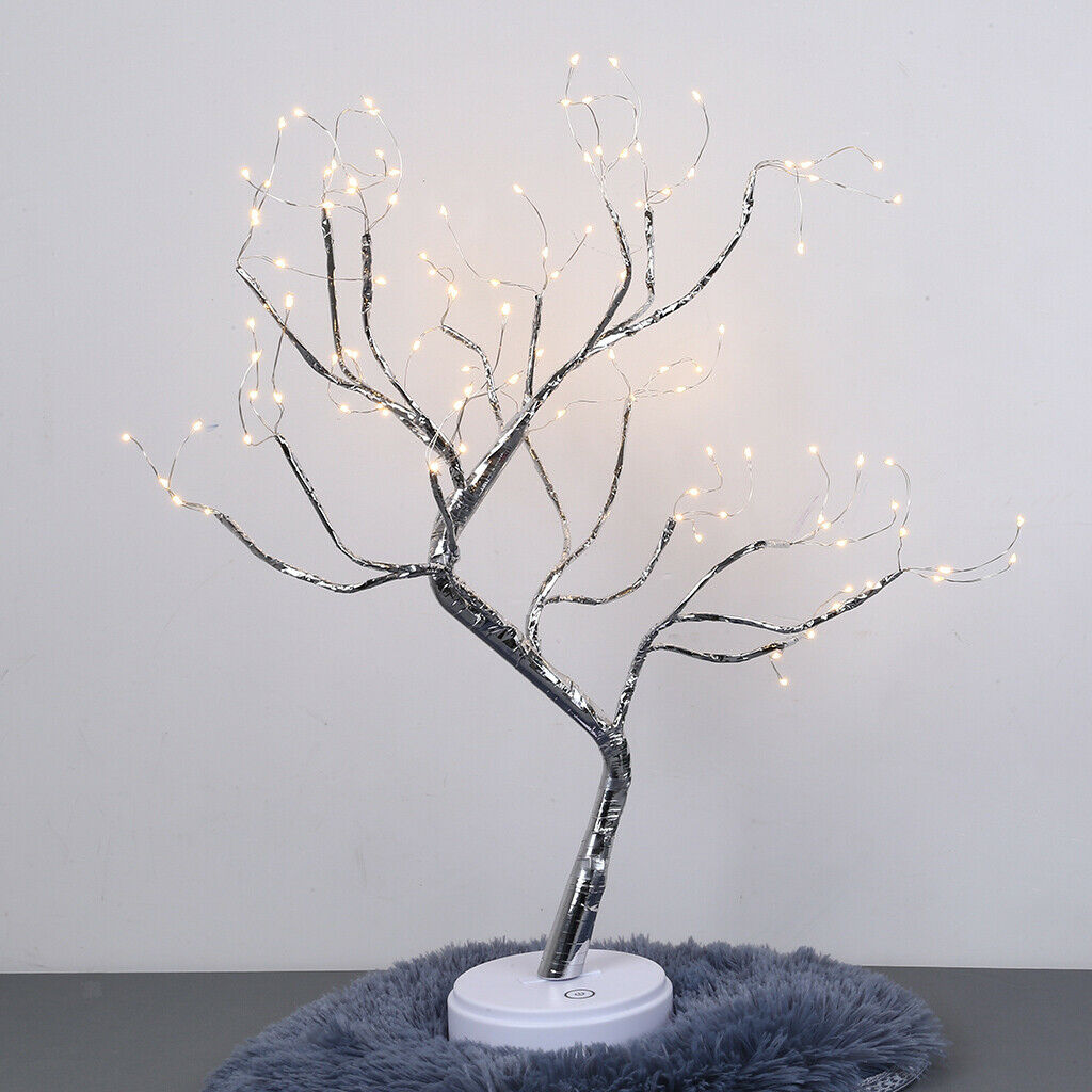 Decorative Tabletop Tree Light LED Night Light for Home Decor Warm White