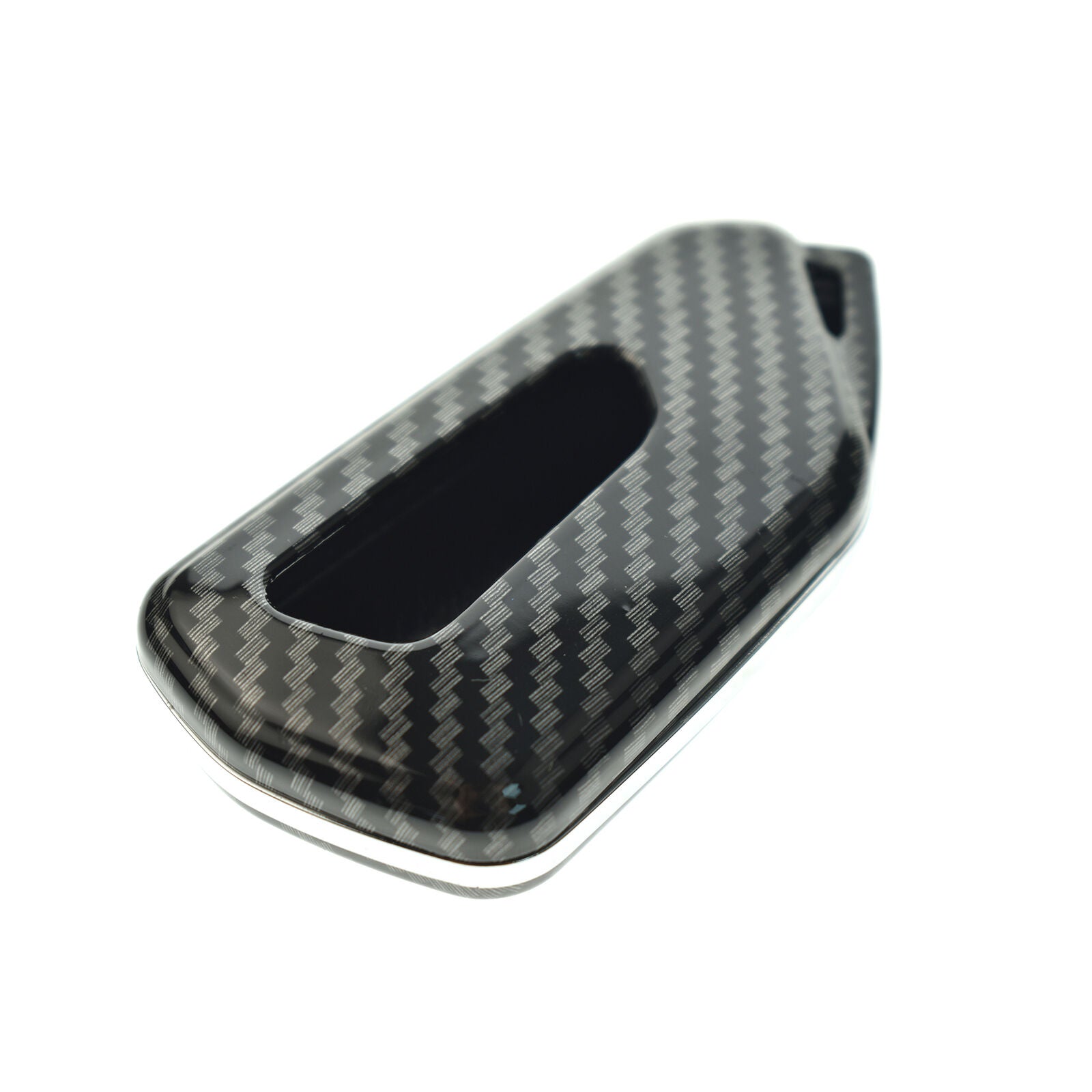 ABS Carbon Fiber Car Key Fob Cover Case Shell Decor Fit For VW Golf GTI MK8 2021