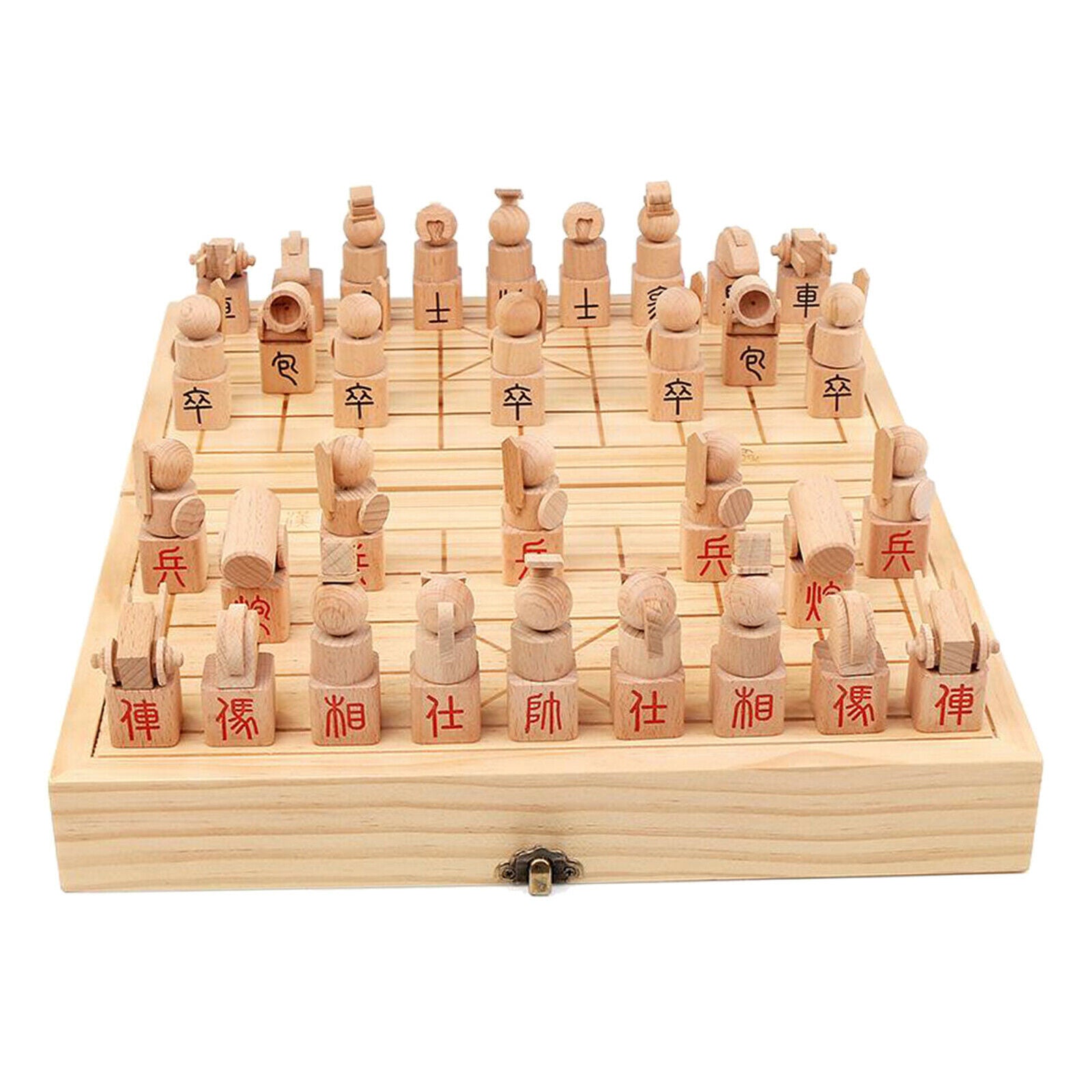 Foldable Chinese Chess Tabletop Game Toys for All Levels Birthday Gifts