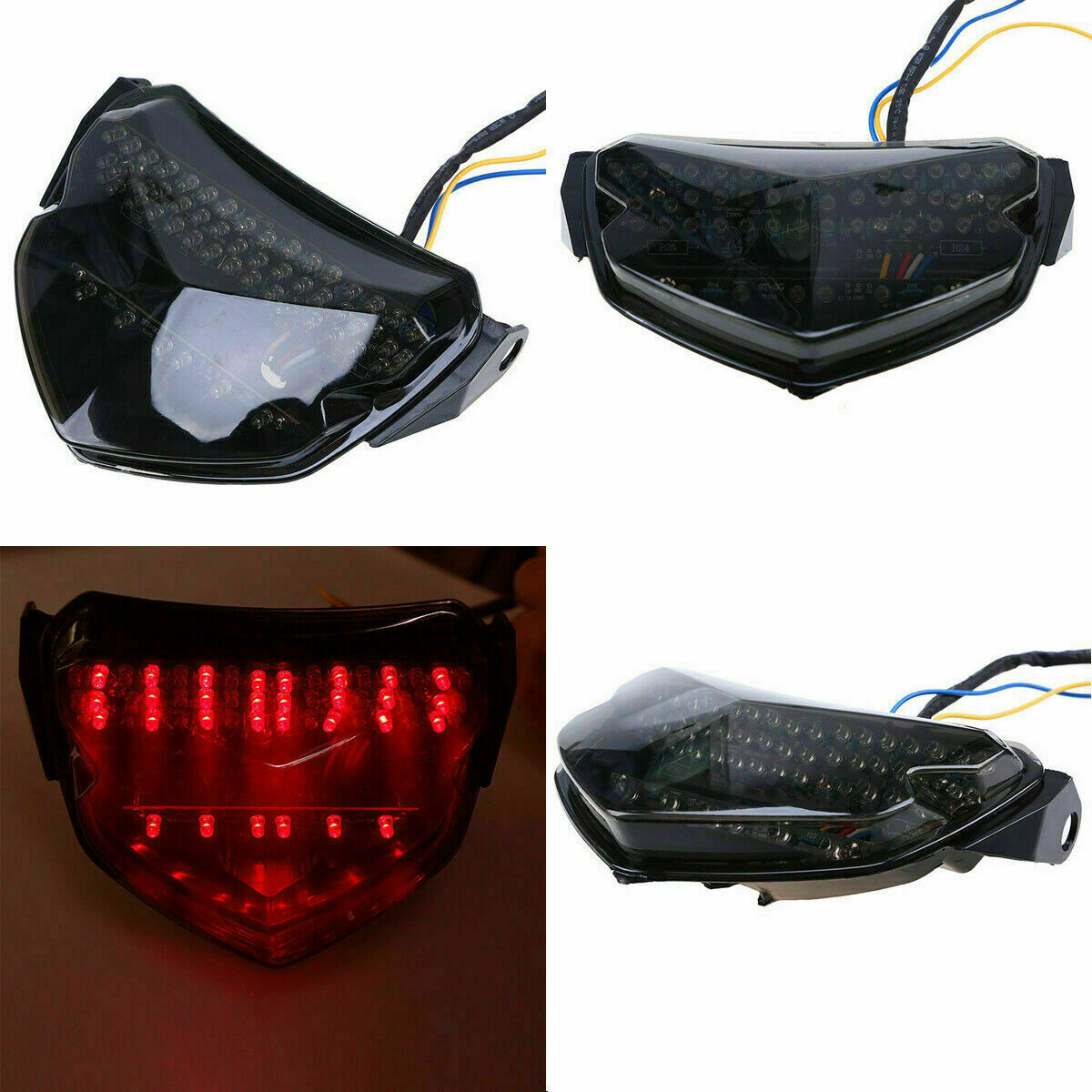 For Suzuki GSXR600 750 04-05 LED Integrated Running Brake Turn Signal Tail Light