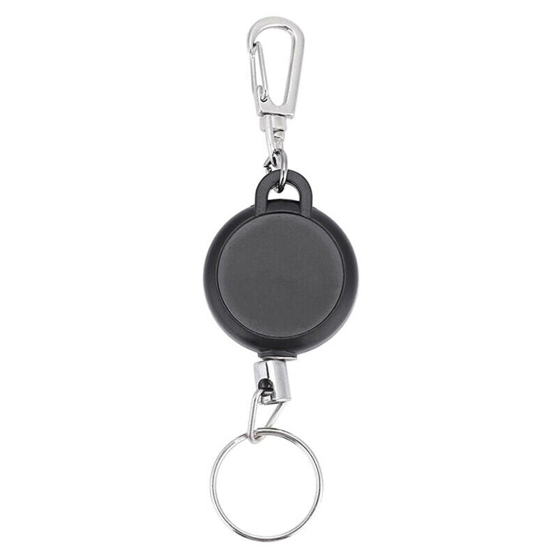 80CM Wire Rope Telescopic Burglar Chain Key Holder Return Retractable K.l8