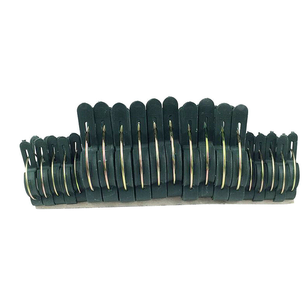 60x Reusable Spring Loaded Sprung Plastic Plant Clips Garden Ties Easy Use