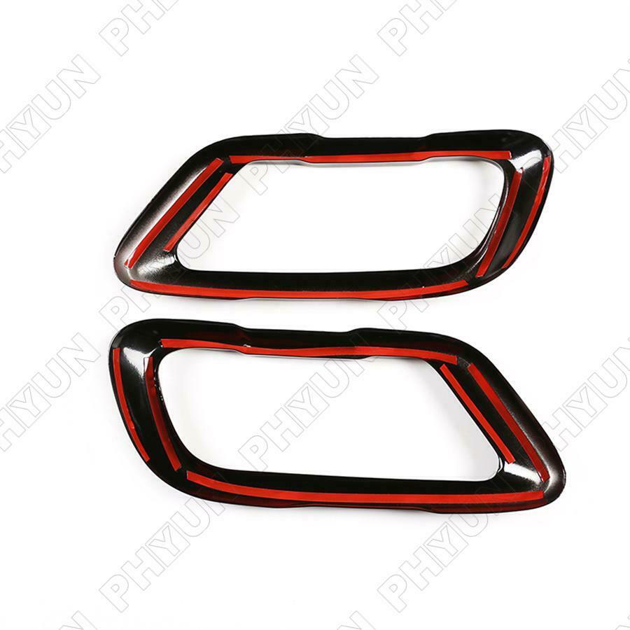 2x Car Exhaust Pipe Cover Trim For 2019-2021 BMW X5 G05 X6 G06 X7 G07 M Sports