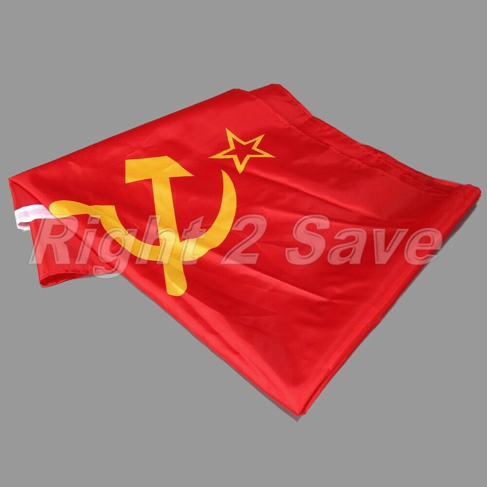 3x5FT Durable Union of Soviet Socialist Republics USSR Flag Red Banner Decor