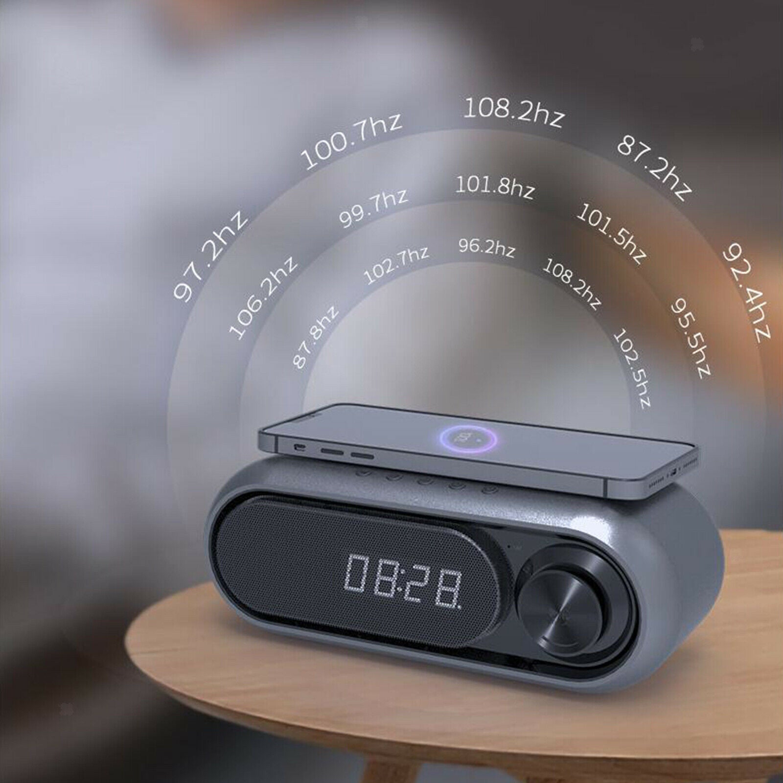 Bluetooth Speaker Wireless Charging for Phone Digital Support TF-Card AUX-in
