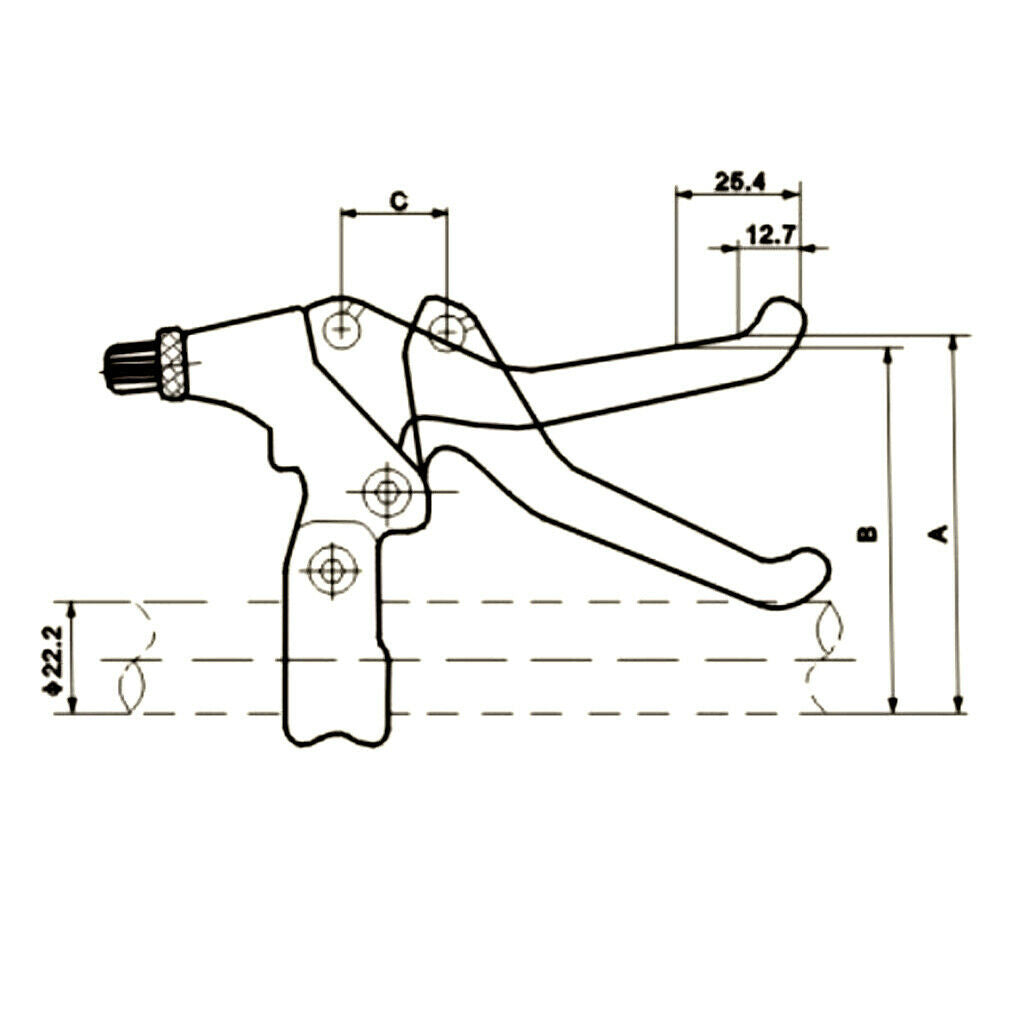 1 Pair of Bicycle Brake Levers Brake Handle V-Brake MTB Cycling Fixed Gear