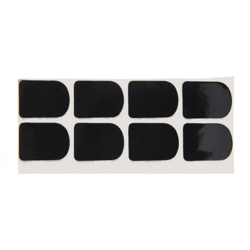 0.8mm 8x black rubber saxophone sax clarinet mouthpiece pads patches cushi.l8