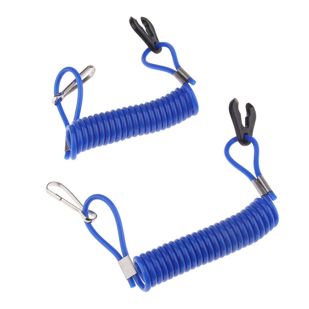 2x Marine Outboard Engine Motor Kill Stop Switch Tether Lanyard Fit For